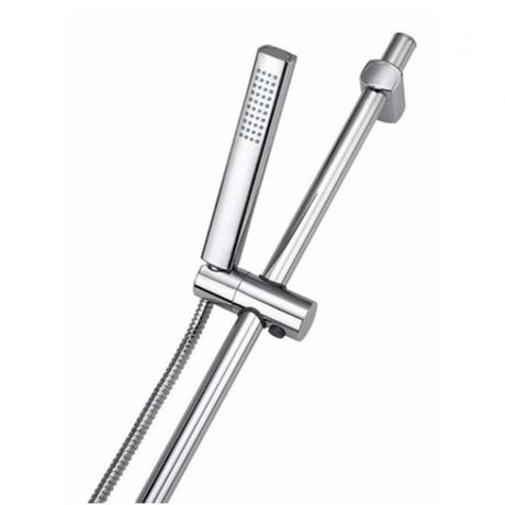Bristan Qube Contemporary Shower Kit with Rub Clean Handset - Chrome Plated - KIT2 C