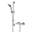 Bristan Qubo Thermostatic Bar Mixer Shower with Shower Kit - Chrome - QB SHXSMFF C - TAP 'N' SHOWER
