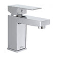 Bristan Qubo Basin Mixer Tap with Clicker Waste - Chrome - QB BAS C - TAP 'N' SHOWER