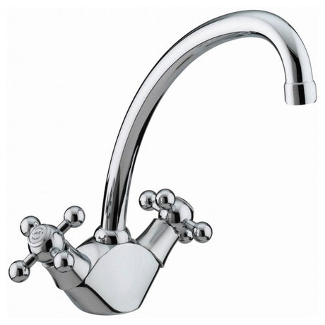 Bristan Regency Easyfit Traditional Round Kitchen Sink Mixer Tap - Chrome - RG SNK EF C