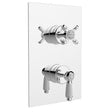 Bristan Renaissance Recessed Dual Control Thermostatic Shower Valve with Diverter - Chrome - RS2 SHCDIV C