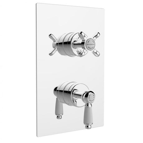 Bristan Renaissance Recessed Dual Control Thermostatic Shower Valve with Diverter - Chrome - RS2 SHCDIV C