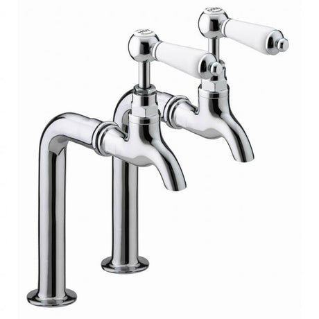 Bristan Renaissance Traditional Manual Bib Kitchen Taps without Upstands - Chrome Plated - RS BIB C