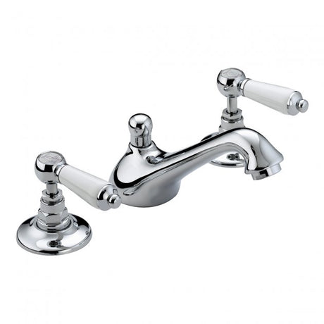 Bristan Renaissance Pop Up Waste 3 Hole Basin Mixer Tap - Chrome - RS2 3HBAS C