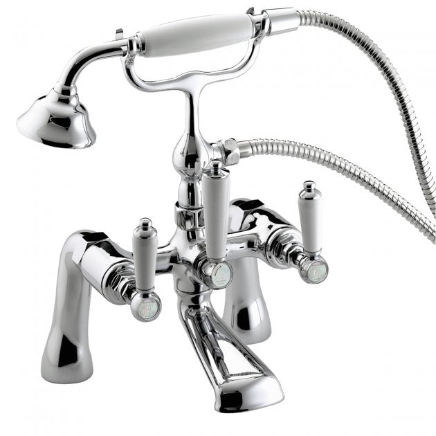 Bristan Renaissance Pillar Mounted Bath Shower Mixer Tap - Chrome - RS2 BSM C