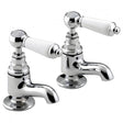 Bristan Renaissance Vanity Round Basin Taps Pair - Chrome - RS2 VAN C