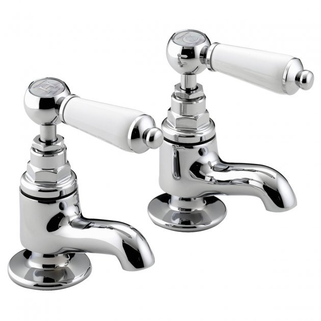 Bristan Renaissance Vanity Round Basin Taps Pair - Chrome - RS2 VAN C