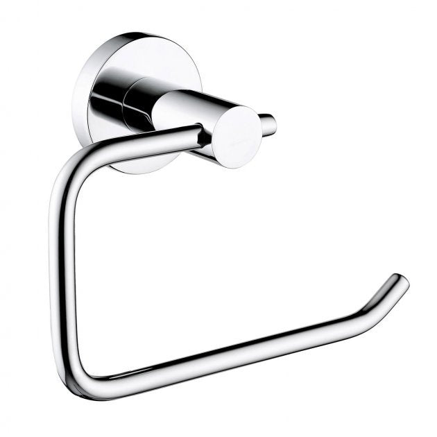 Bristan Modern Round Brass Toilet Roll Holder - Chrome - RD ROLL C