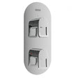 Bristan Saffron Concealed Two Outlet Thermostatic Shower Valve - Chrome - SAF SHCDIV C - TAP 'N' SHOWER