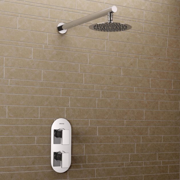 Bristan Sail Fixed Head Dual Concealed Mixer Shower - Chrome - SAIL SHWR PK