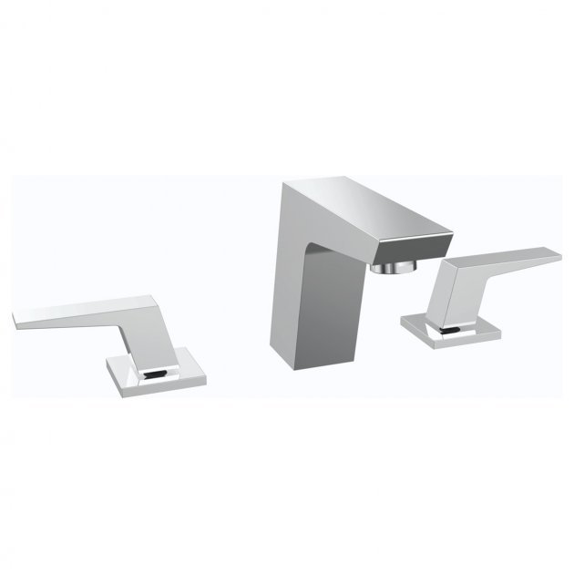 Bristan Sail Modern Deck Mounted 3-Hole Basin Mixer Tap - Chrome - SAI 3HBAS C