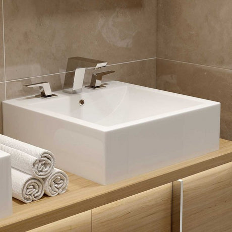 Bristan Sail Modern Deck Mounted 3-Hole Basin Mixer Tap - Chrome - SAI 3HBAS C