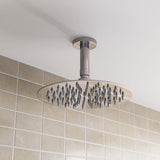 Bristan Slimline Contemporary Round Fixed Shower Head 200mm Diameter - Chrome - FH SLRD01 C
