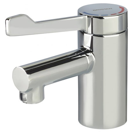 Bristan Solo2 Modern Copper Tails Basin Mixer Tap with Long Lever - Chrome - SOLO2-T3LL