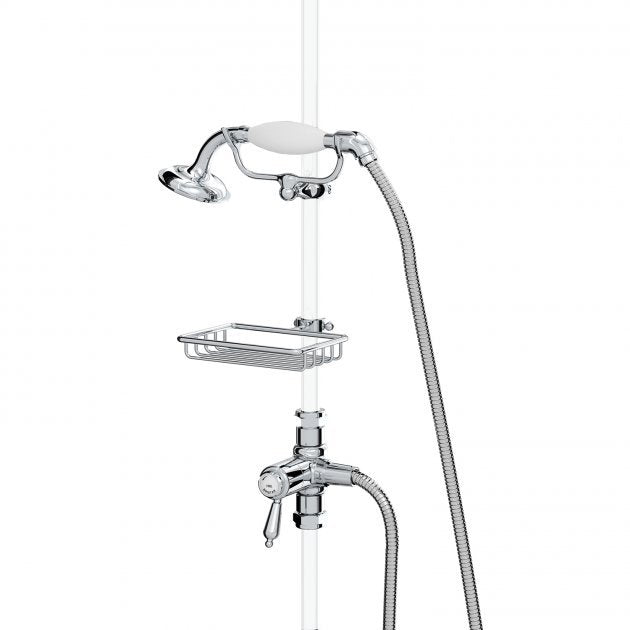 Bristan Traditional In-Line Diverter Kit Two Outlets - Chrome Plated - TD SDIV C