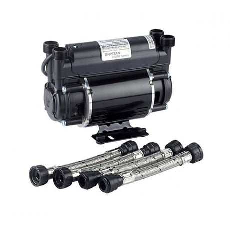 Bristan Modern Twin Impeller Shower Booster Pump 1.5 Bar - Black - ST PUMP15TN