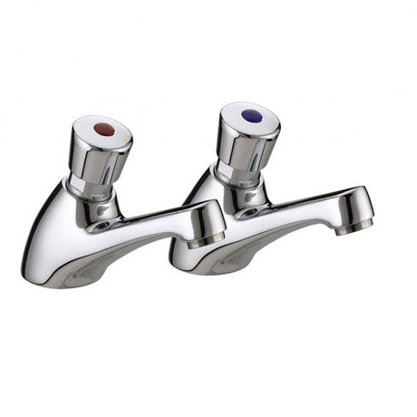 Bristan Non Concussive Basin Taps Pair - Chrome - VA NC 1/2 C - TAP 'N' SHOWER