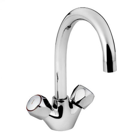 Bristan Value Club Monobloc Dual Handle Kitchen Sink Mixer Tap - Chrome - VAC2 SNK C MT