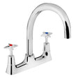 Bristan X Head Deck Mounted Sink Mixer Tap - Chrome - VAX2 DSM C - TAP 'N' SHOWER