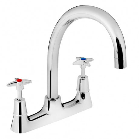 Bristan X Head Deck Mounted Sink Mixer Tap - Chrome - VAX2 DSM C - TAP 'N' SHOWER