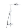 Bristan Quadrato Fixed Head FastFit Bar Mixer Shower with Shower Kit - Chrome - QD SHXDIVFF C