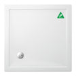 Britton Zamori Anti-Slip Rectangular Shower Tray 1000mm x 900mm - White  - Z1168A