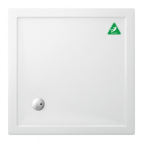 Britton Zamori Anti-Slip Rectangular Shower Tray 1000mm x 900mm - White  - Z1168A