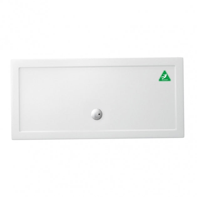 Britton Zamori Anti-Slip Rectangular Shower Tray 1700mm x 800mm - White - Z1185A