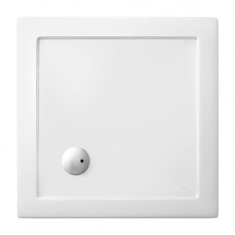 Britton Zamori Square Shower Tray 800mm x 800mm - White - Z1160