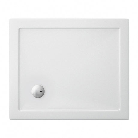 Britton Zamori Rectangular Shower Tray 900mm x 760mm - White - Z1163