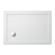 Britton Zamori Rectangular Shower Tray 1100mm x 800mm - White - Z1171