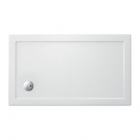 Britton Zamori Rectangular Shower Tray 1200mm x 700mm - White - Z1173
