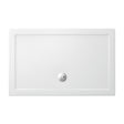 Britton Zamori Rectangular Shower Tray 1200mm x 800mm - White - Z1175