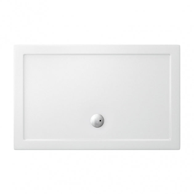 Britton Zamori Rectangular Shower Tray 1200mm x 800mm - White - Z1175