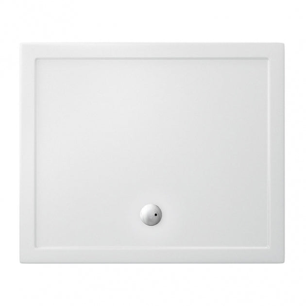 Britton Zamori Rectangular Shower Tray 1200mm x 900mm - White - Z1176