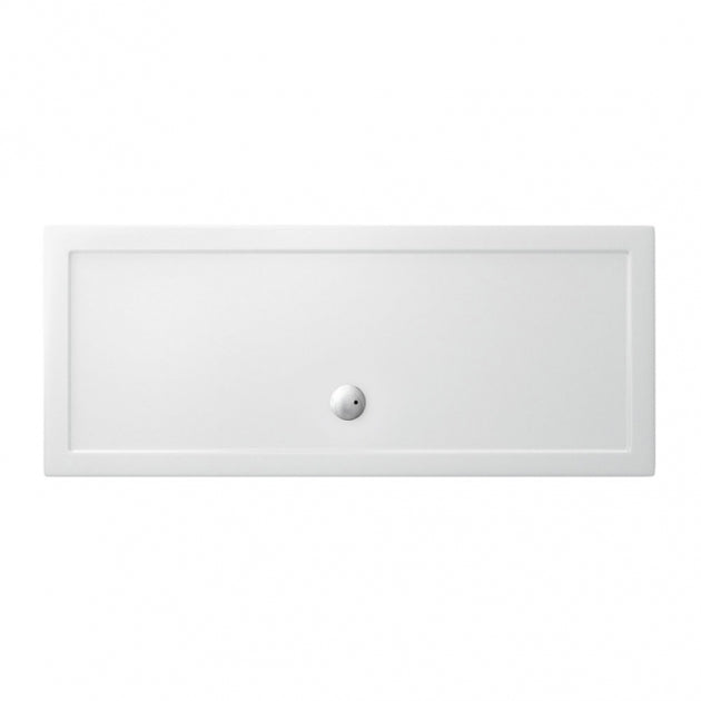 Britton Zamori Rectangular Shower Tray 1700mm x 800mm - White - Z1185