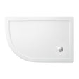 Britton Zamori LH Offset Quadrant Shower Tray 1200mm x 800mm - White - Z1201