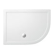 Britton Zamori RH Offset Quadrant Shower Tray 1200mm x 900mm - White - Z1204