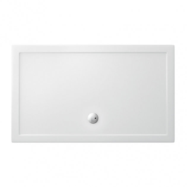 Britton Zamori Rectangular Shower Tray 1500mm x 900mm - White - Z1361