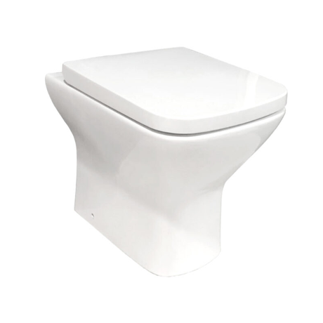 Scudo Porto Rimless Back to wall Pan & Seat - White - BTW-001