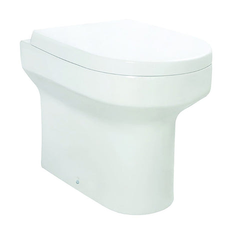 Scudo Spa Rimless Back to wall Pan & PP Wrapover Seat - White - BTW-002