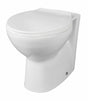 Nuie Melbourne White Contemporary Back To Wall Pan - Back To Wall 002