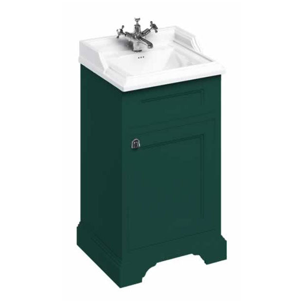 Burlington Classic Freestanding Vanity Unit 50cm - Matt Green - FC8MG