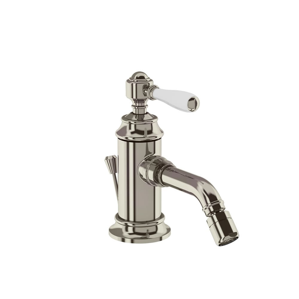Burlington Arcade 1 Taphole Monobloc Bidet Mixer - Nickel - ARC2013NKL