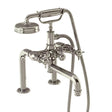 Burlington Arcade Deck Mounted Bath Shower Mixer 2 Tapholes Nickel (Tap Handwheels NOT Included) - ARC2018NKL