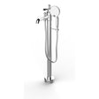 Burlington Arcade Floor Standing Monobloc Bath Filler Chrome (Tap Handwheels NOT Included) - ARC2020CHR