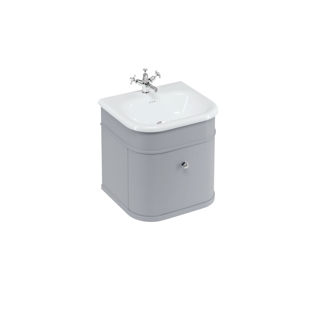 Burlington Chalfont Single Drawer Unit 550mm - Matt Grey - CH55G