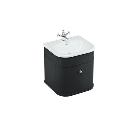 Burlington Chalfont Single Drawer Unit 550mm - Matt Black - CH55MB