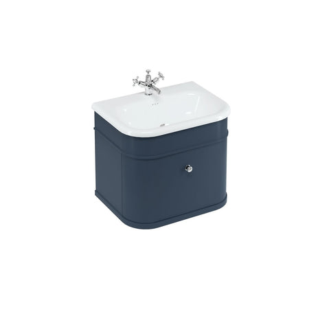 Burlington Chalfont Single Drawer Unit 650mm - Matt Blue- CH65B