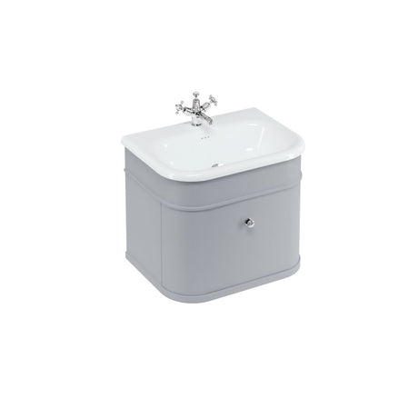 Burlington Chalfont Single Drawer Unit 650mm - Matt Grey - CH65G